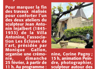 Les Ecluses de l’Art à la Une !!!